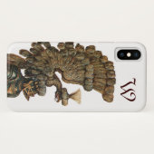 ANTIQUE KNIGHT HELMET MIT EAGLE Monogramm Case-Mate iPhone Hülle (Rückseite (Horizontal))