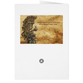 ANTIQUE KNIGHT HELMET MIT Edel-Pergament (Hinten)