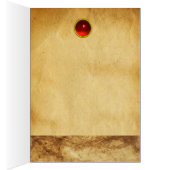 ANTIQUE KNIGHT HELMET MIT Edel-Pergament (Innen (Rechts))