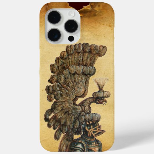ANTIQUE KNIGHT HELMET MIT Edel-Pergament Case-Mate iPhone Hülle (Rückseite)