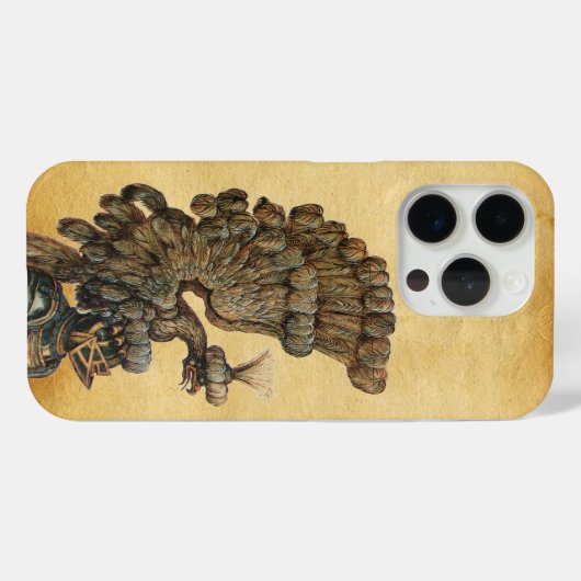 ANTIQUE KNIGHT HELMET MIT Edel-Pergament Case-Mate iPhone Hülle (Rückseite (Horizontal))