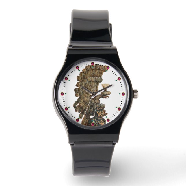 ANTIQUE KNIGHT HELMET MIT EGLE ARMBANDUHR (Vorderseite)