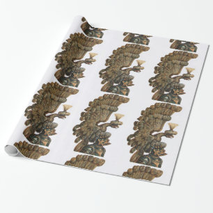 ANTIQUE KNIGHT HELMET MIT EGLE GESCHENKPAPIER