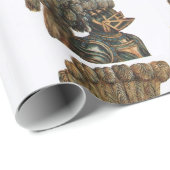 ANTIQUE KNIGHT HELMET MIT EGLE GESCHENKPAPIER (Rolleneckpunkt)