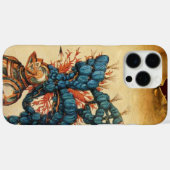 ANTIQUE KNIGHT HELMET MIT RED BLUE FEATHERS Case-Mate iPhone HÜLLE (Rückseite (Horizontal))