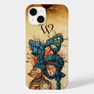 ANTIQUE KNIGHT HELMET MIT RED BLUE FEATHERS Case-Mate iPhone 14 HÜLLE