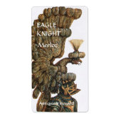 ANTIQUE KNIGHT HELMET UND EGELN WINGS Wine Degusta (Vorne)