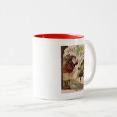 Antique Kris Kringle Sanga Claus Zweifarbige Tasse (VorderseiteRechts)
