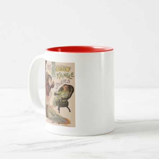 Antique Kris Kringle Sanga Claus Zweifarbige Tasse (Vorderseite Links)