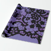 ANTIQUE LACE PATTERN IN LILA GIFT-WRAPPING-PAPIER GESCHENKPAPIER (Ungerollt)