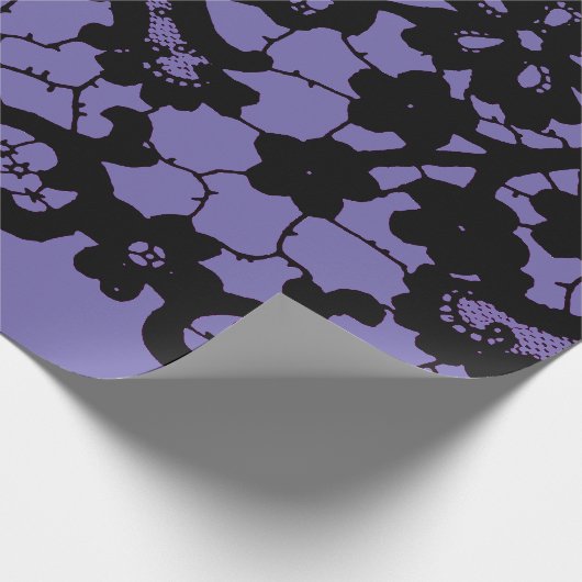 ANTIQUE LACE PATTERN IN LILA GIFT-WRAPPING-PAPIER GESCHENKPAPIER (Ecke)