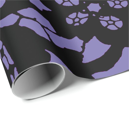 ANTIQUE LACE PATTERN IN LILA GIFT-WRAPPING-PAPIER GESCHENKPAPIER (Rolleneckpunkt)