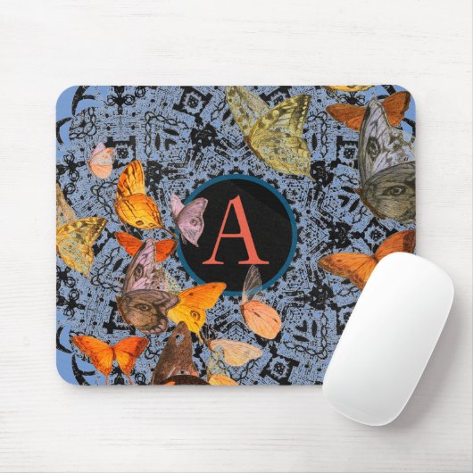 ANTIQUE LACE PATTERN MAUSPAD KUSTOM INITIAL (Mit Mouse)