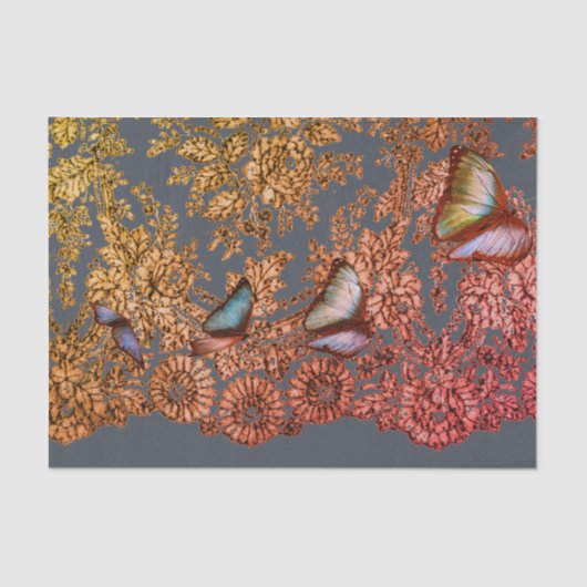 ANTIQUE LACE PATTERN TISSUPAPIERGRAD SEIDENPAPIER (Vorderseite)