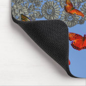 ANTIQUE LACE PATTERN UND ROTE SCHALTFLÄDEN MOUSPAD MOUSEPAD (Ecke)