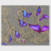 ANTIQUE LACE PATTERTERBUTTERFLY Wrapping Paper Geschenkpapier (Flach)