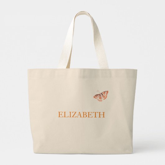 ANTIQUE LACE-SCHALTFLÄDEN IN TWILIGHT TOTE BAG JUMBO STOFFBEUTEL (Rückseite)