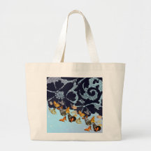 ANTIQUE LACE-SCHALTFLÄDEN IN TWILIGHT TOTE BAG