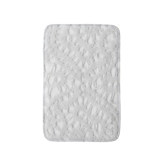 Antique Lacy Doily Badematte (Vorderseite Vertikal)