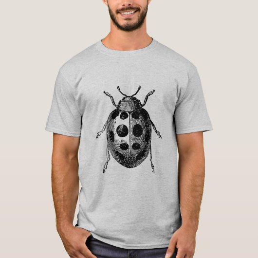 Antique Ladybug Insect T-Shirt (Vorderseite)