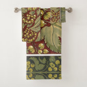 Antique Leaf Pattern Towel Badhandtuch Set (Insitu)