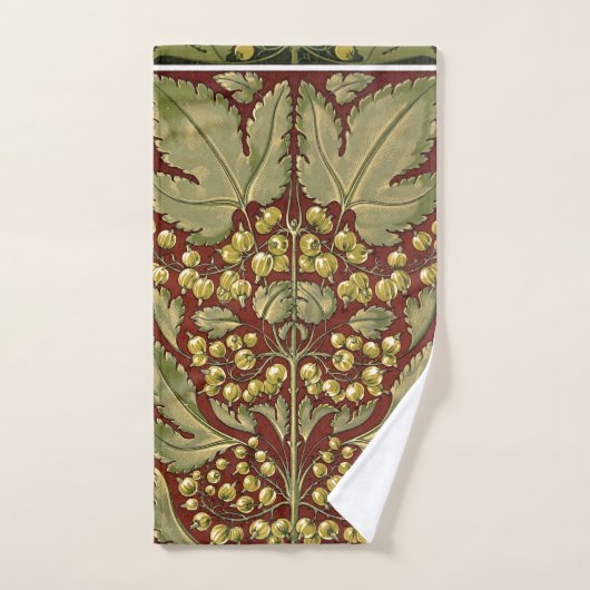 Antique Leaf Pattern Towel Badhandtuch Set (Handtuch)