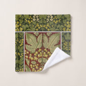 Antique Leaf Pattern Towel Badhandtuch Set (Waschlappen)