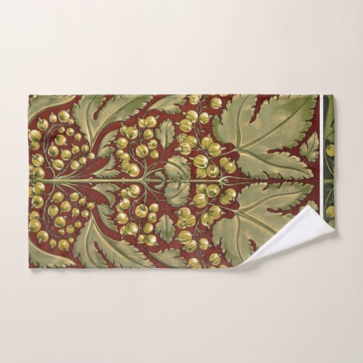 Antique Leaf Pattern Towel Badhandtuch Set (Handtuch)