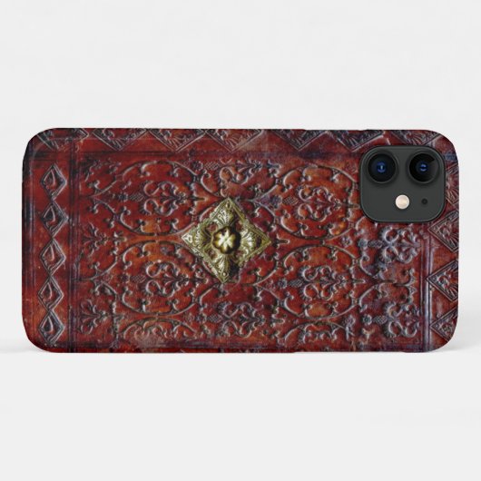 Antique Leather Book Bibliophile iPhone Fall Case-Mate iPhone Hülle (Rückseite (Horizontal))
