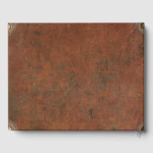 Antique Leather Look Gästebuch (Rückseite)