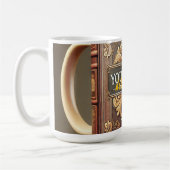 ANTIQUE LEDER-TASSE KAFFEETASSE (Links)
