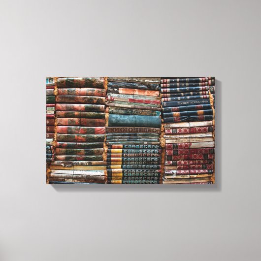 ANTIQUE LEDERBÜCHER LEINWANDDRUCK (Vorderseite)