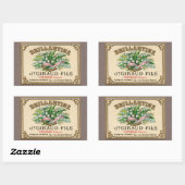 Antique Lily of the Valley French Parfüm Rechteckiger Aufkleber (Blatt)