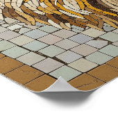 Antique Lion Mosaik Poster (Ecke)