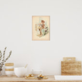 Antique Lithograph Print Iris Nymph Poster (Küche)