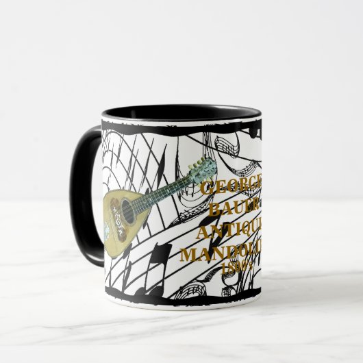 ANTIQUE MANDOLIN-TASSE TASSE (Vorderseite Links)