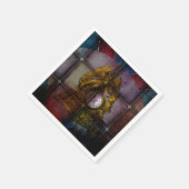 Antique Mantle Clock Paper Napkins Serviette (Ecke)