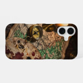 Antique Map and Compass Academia Case iPhone 16 Hülle (Rückseite (Horizontal))
