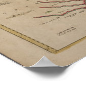 Antique Map Ganges / Indien, Poster Print (Ecke)