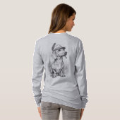 Antique Marble Dachshund T-Shirt (Schwarz voll)
