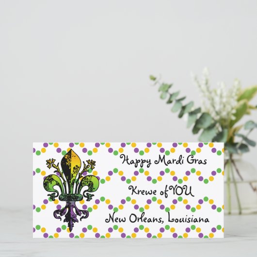 Antique Mardi Gras Fleur (Stehend Vorderseite)