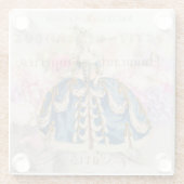 Antique Marie Antoinette Glass Untersetzer (Rückseite)