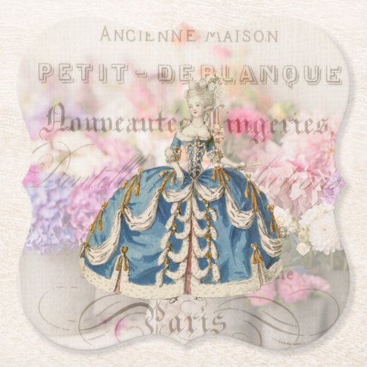 Antique Marie Antoinette Untersetzer (Vorderseite)