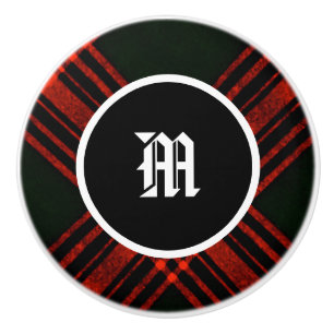 Antique Menzies Jagd Tartan Clan Kariert Keramikknauf