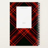 Antique Menzies Jagd Tartan Karierte Muster Notec Notizblock (Rückseite)