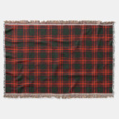 Antique Menzies Jagd Tartan Kariertes Muster Decke (Vorderseite)