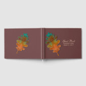 Antique Merlot und Fall Leaf Wedding Gästebuch (Voll)