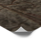 Antique Metal Lock auf Steinmauer Poster (Ecke)