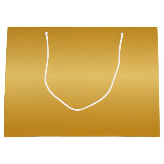 Antique Metallic Gold Große Geschenktüte (Vorderseite)