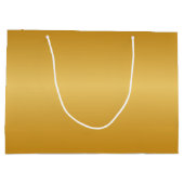 Antique Metallic Gold Große Geschenktüte (Rückseite)